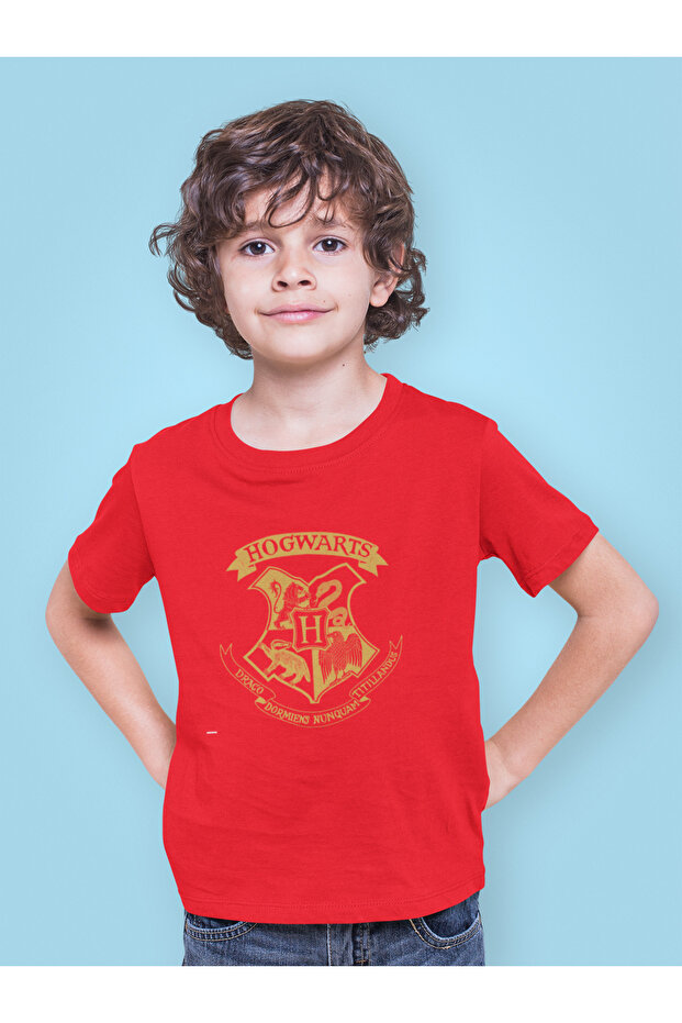 Stil-X Harry Potter Hogwarts Printed Crewneck Children's Tshirt