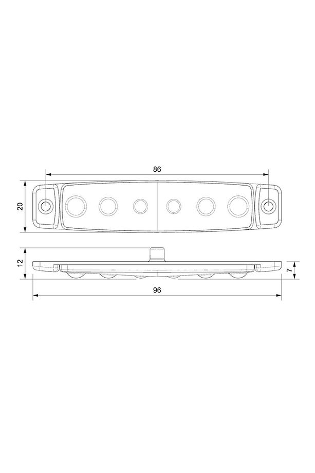Sanel 10 Adet 6 Ledli Sarı Parmak Led 12v Lamba Basamak Aydınlatma - 4