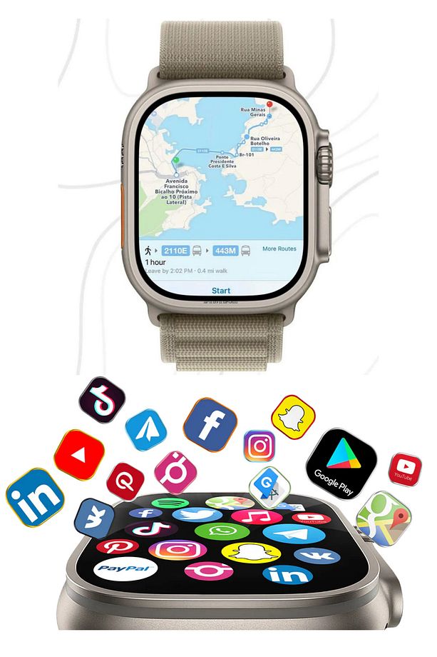 DT Ultra 2 Uygulama Market Destekli 4g Android Watch 10 Akıllı Saat Tiktok Youtube - 1