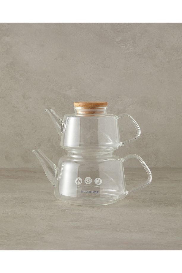 Pettine Borosilikat Çaydanlık 500 ml 890 ml Şeffaf - 1