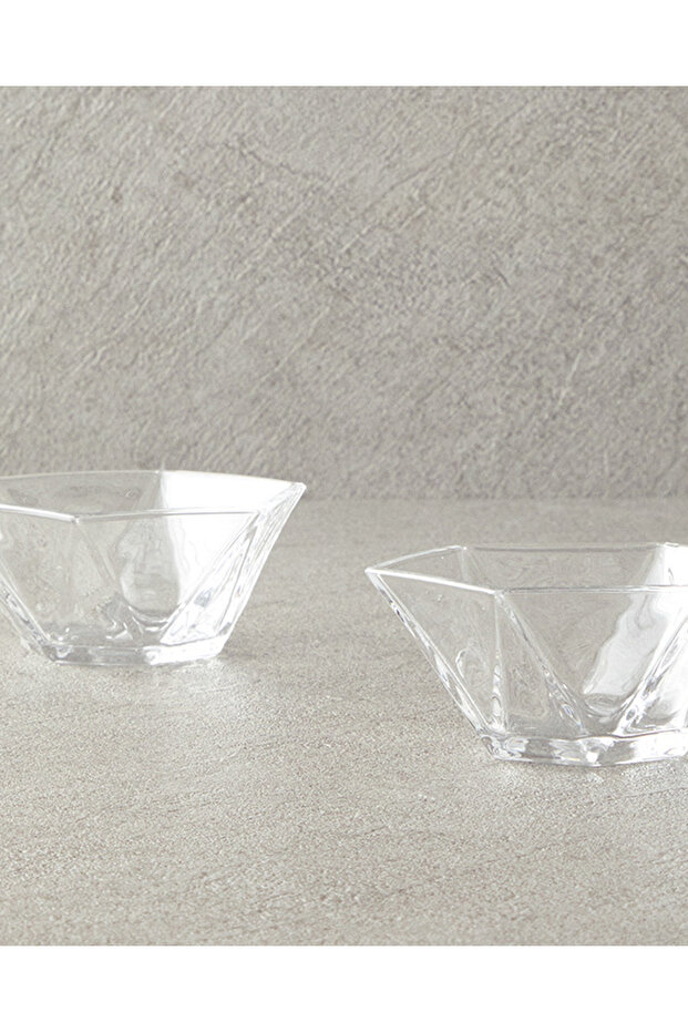 Mara Glass 2-Piece Bowl Transparent