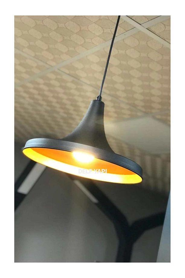 Retro Sarkıt Avize Siyah ( Yükseklik : 28 Cm Genişlik : 32 Cm Kablolu Yükseklik : 70 Cm ) - 5
