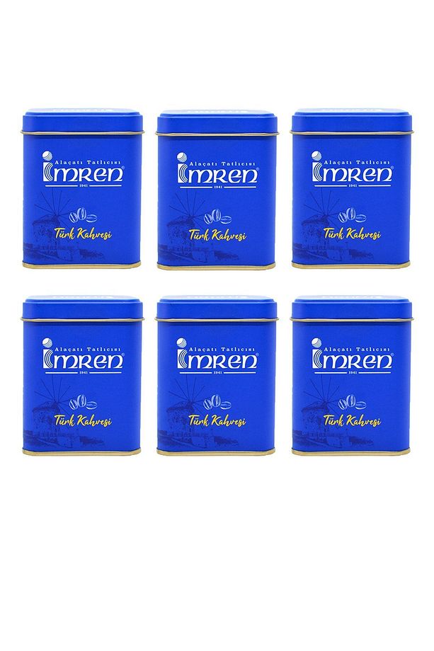 İmren Alaçatı Kutu Sade Türk Kahvesi 100gr X 6 Adet - 1