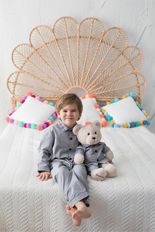 Scottish Gray Boy Sleep Buddy Children's Pajama Set