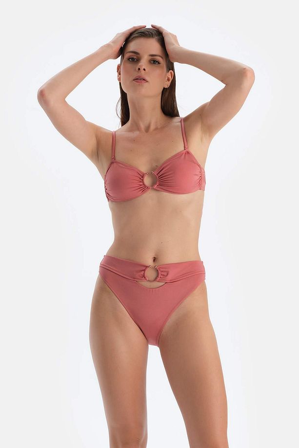 Gül Kurusu Normal Bel Bikini Alt - 4
