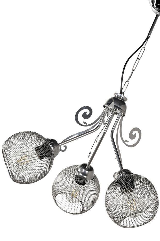 Açelya 3.lü Avize Krom No:02 - 4