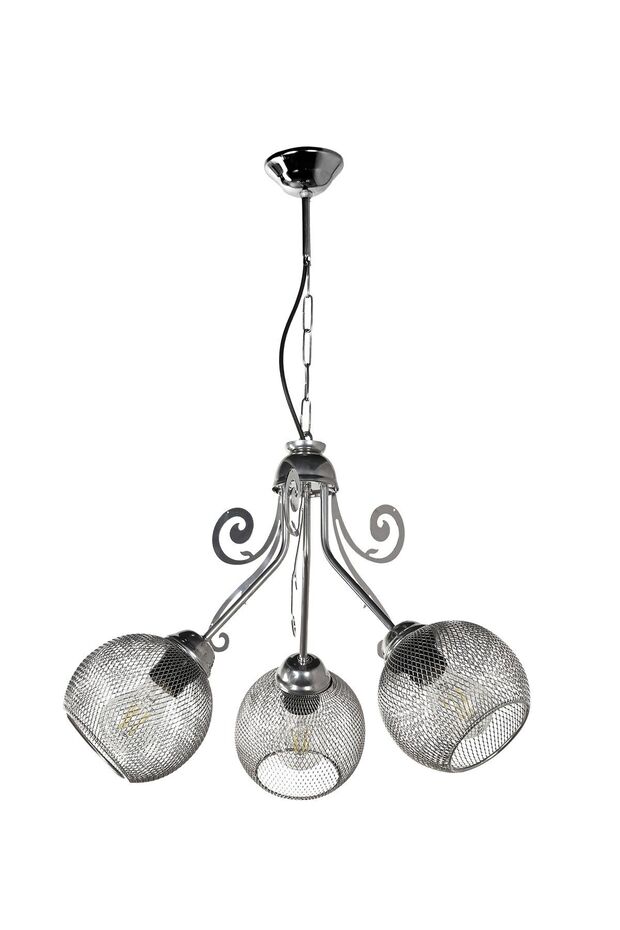 Açelya 3.lü Avize Krom No:02 - 3