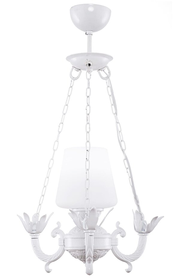 Buğlem Tekli Beyaz Camlı Avize - 3