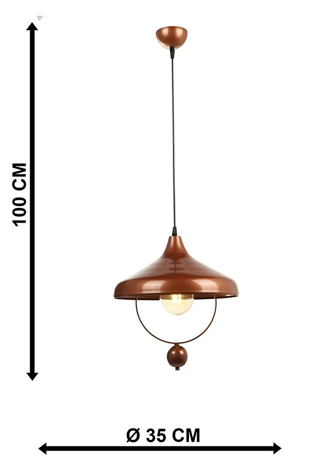 Göksel Tekli Avize Bakır - 5