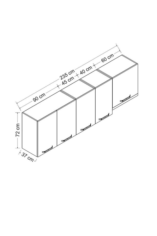 235 Cm Mutfak Dlb Byz 235-b4-üst - 7