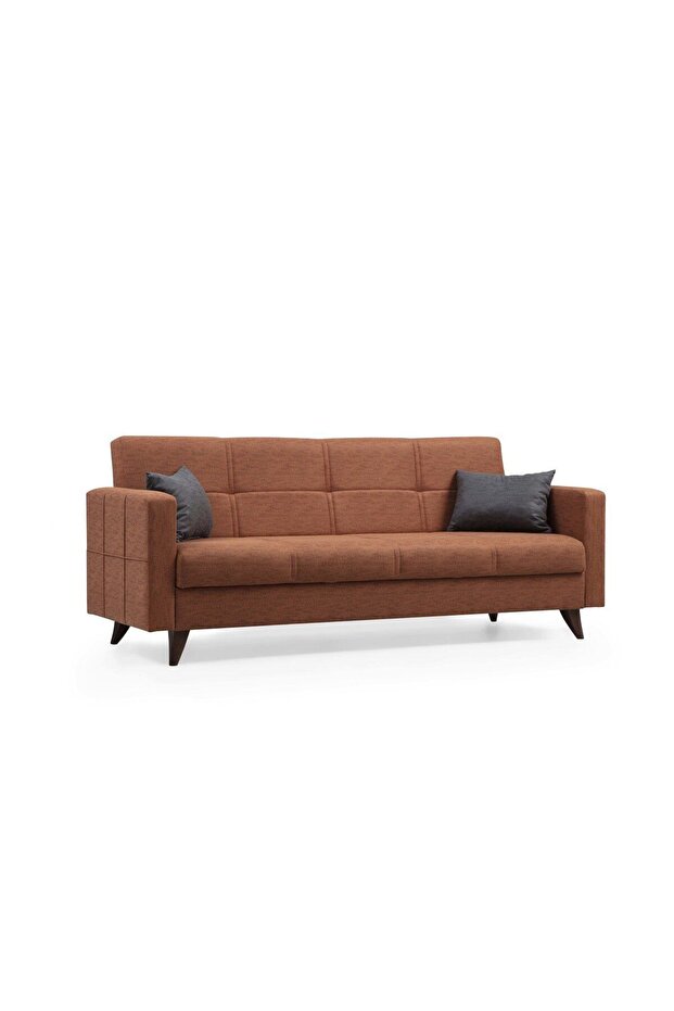 Polya Üçlü Koltuk-kiremit 95 - 5