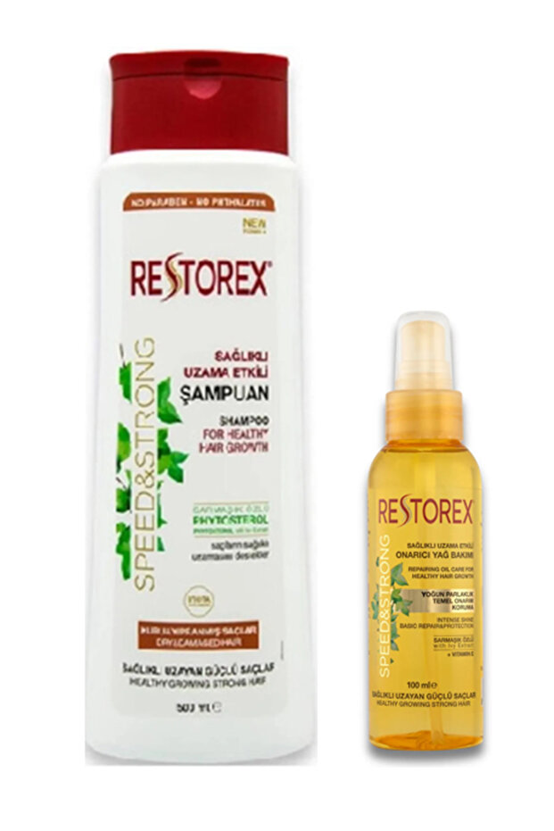 Ivy Extract Shampoo for Dry and Damaged Hair 500 ml and Repairing Oil Care 100 ml