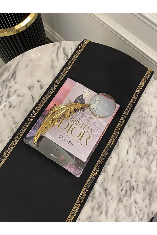 Gold Pullu Siyah Runner - 3