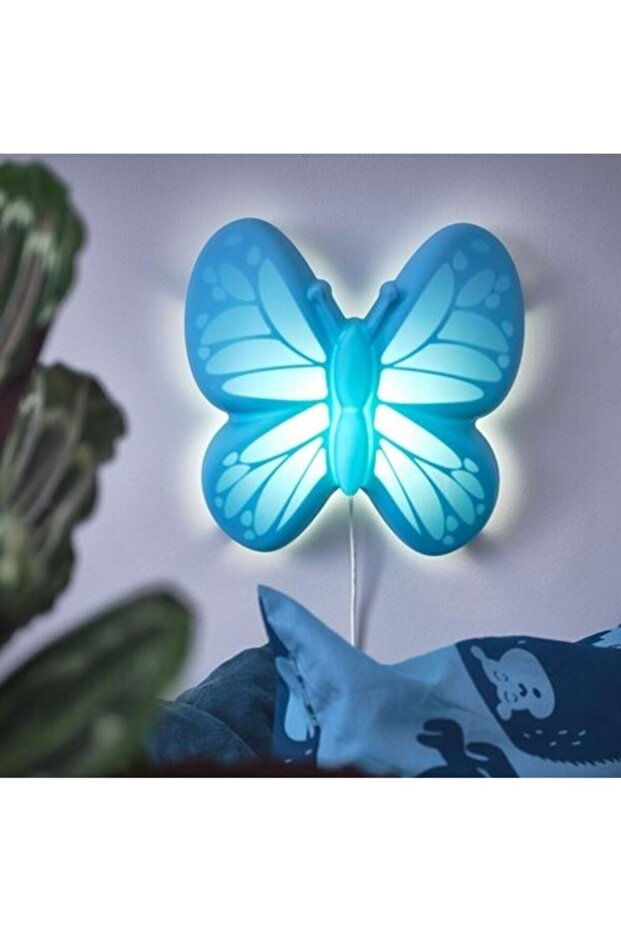 Upplyst Duvar Lambası, Açık Mavi - 2