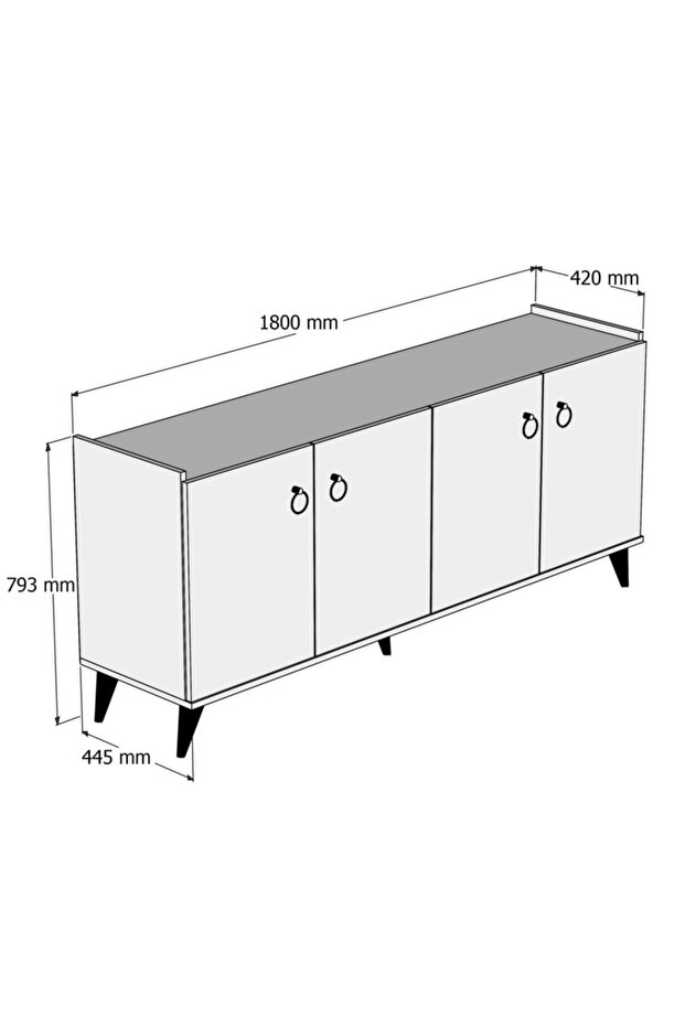 Beyaz Modern Konsol Ksl0101 - 4