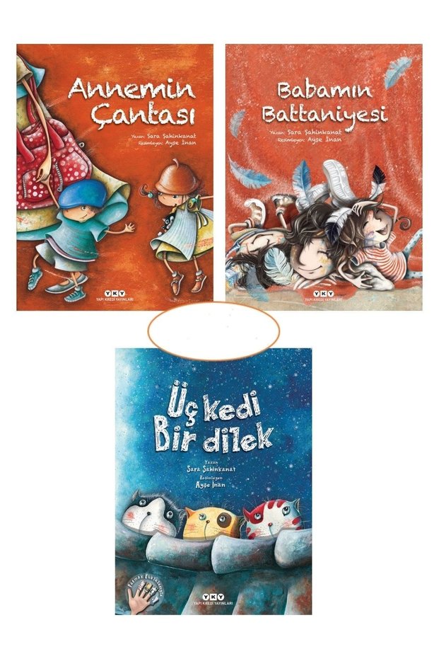 Mom's Bag + Dad's Blanket + Üç Kedi Bir Dilek 3-Piece Sets