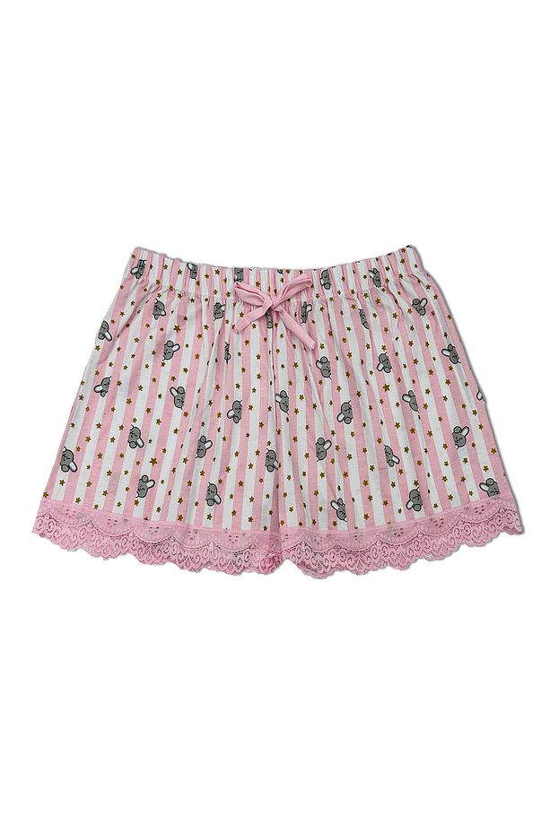 Sur Dantel İnce Askılı Atlet Şort Kadın Pijama Takım - 3