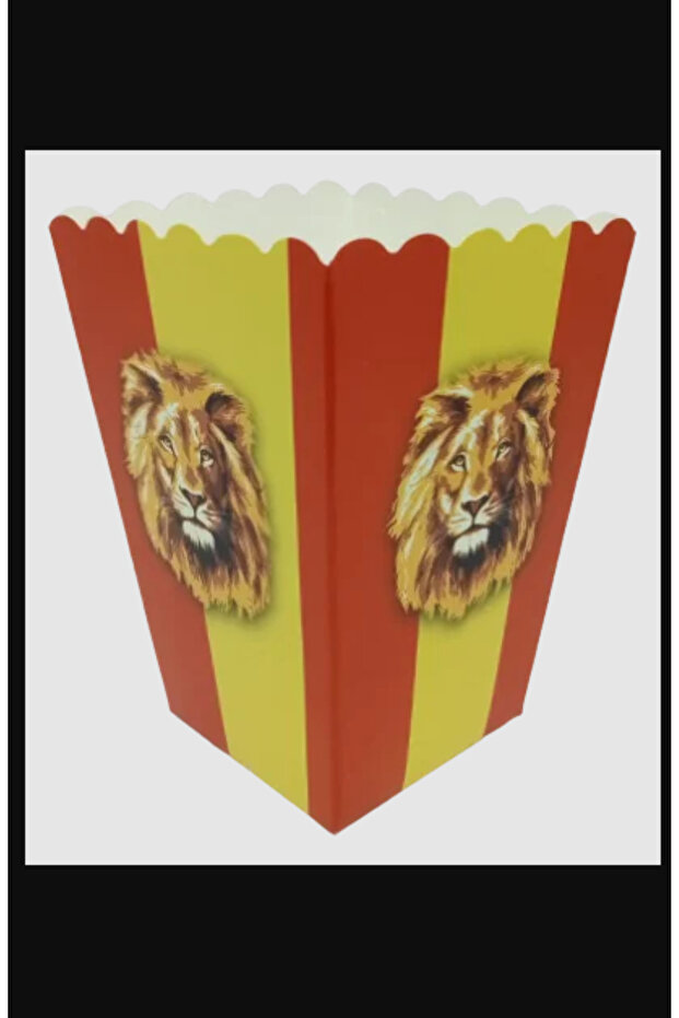 Yellow Red Lion Corn Box 8 Pcs