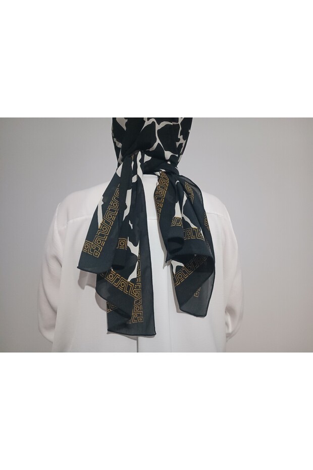 شال ناعم منقوش بالرخام المجعد - 3