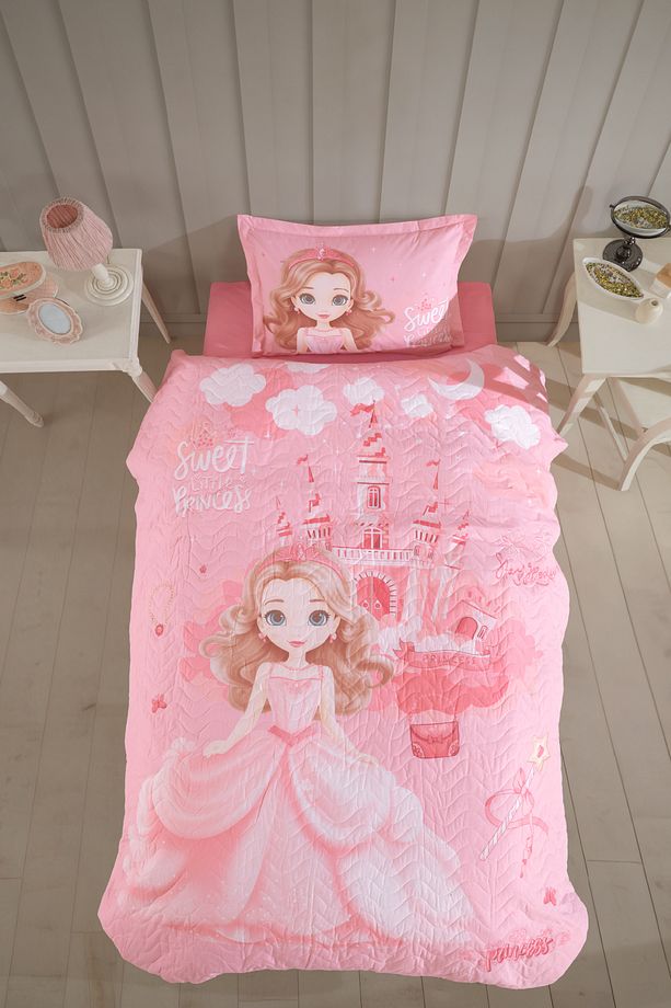 Ranforce %100 Pamuk Tek Kişilik Dört Mevsim Set Sweet Princess - 1
