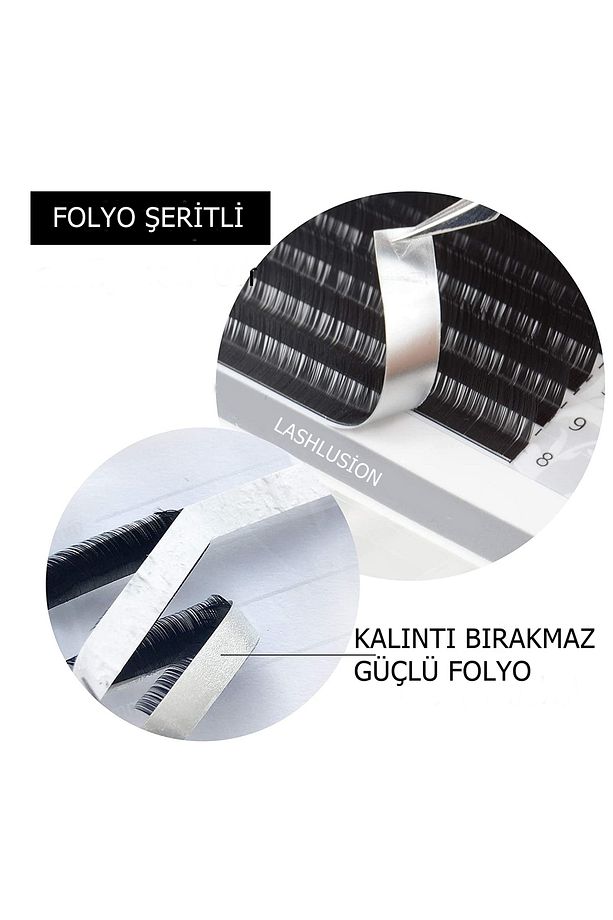 0,07 C Kıvrım 13 MM Çek Tak Kolay Uygulanabilen Doğal Ipek Kirpik - 7