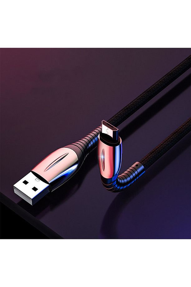 1.5 Metre Metal Başlıklı Örgü Kablo Usb To Type-c - 1