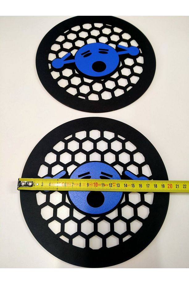 Mdf Mavi Oto Midrange Kapağı 1 Çift (2 ADET 20 CM) - 3