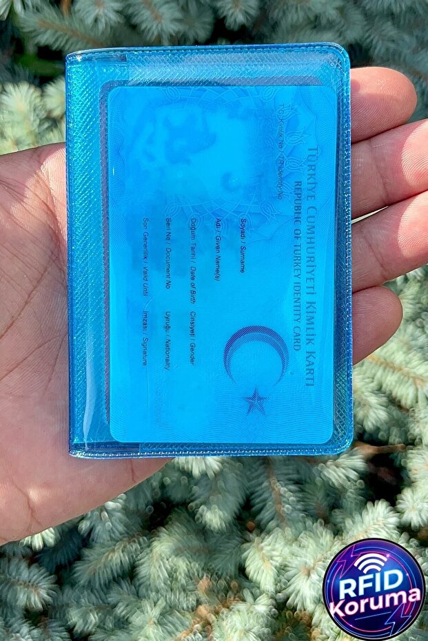 حامل بطاقات الجيل الجديد الشفاف المقاوم للماء