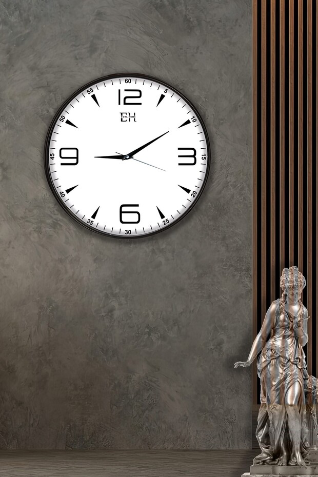 Modern Wall Clock Black - 29 cm - 2