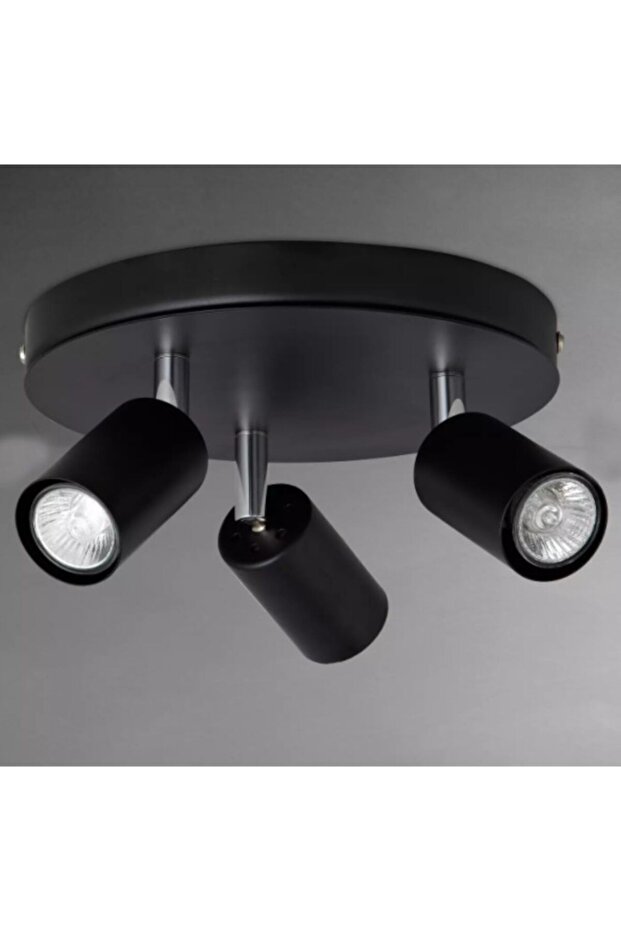 Movable Ceiling Light Black 3 Pieces - 1
