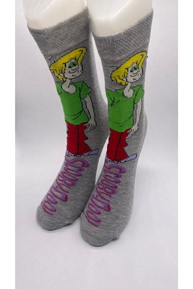 جوارب مأخذ ملونة منقوشة ck23 - 1