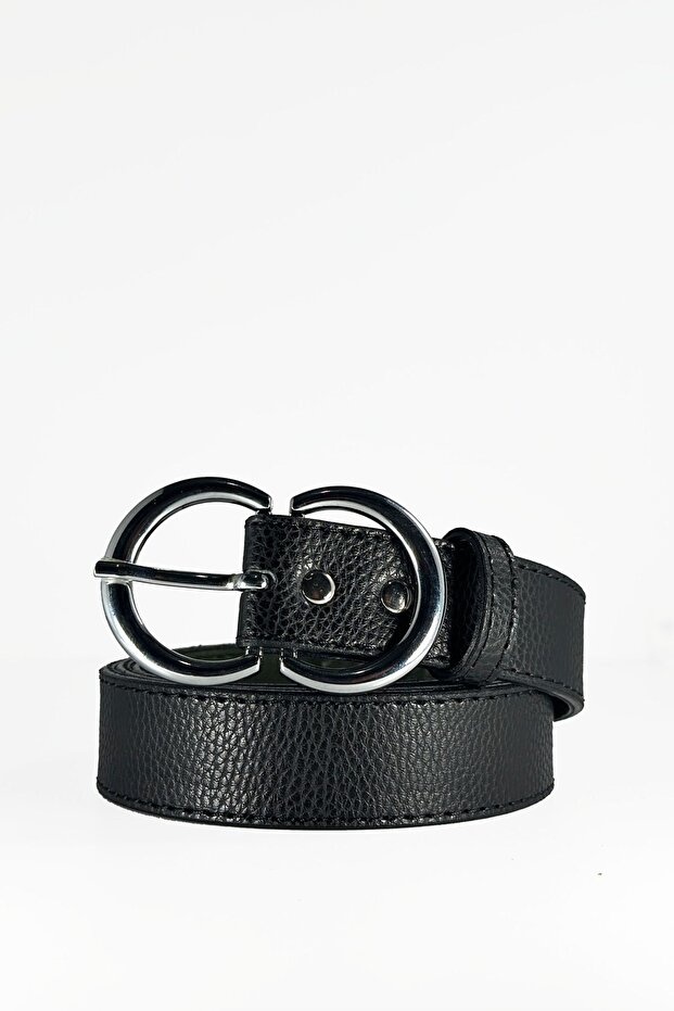 Women's Black Belt 3 CM 1stClass Buckle Quality Trousers, Sweaters, Shirts Belt