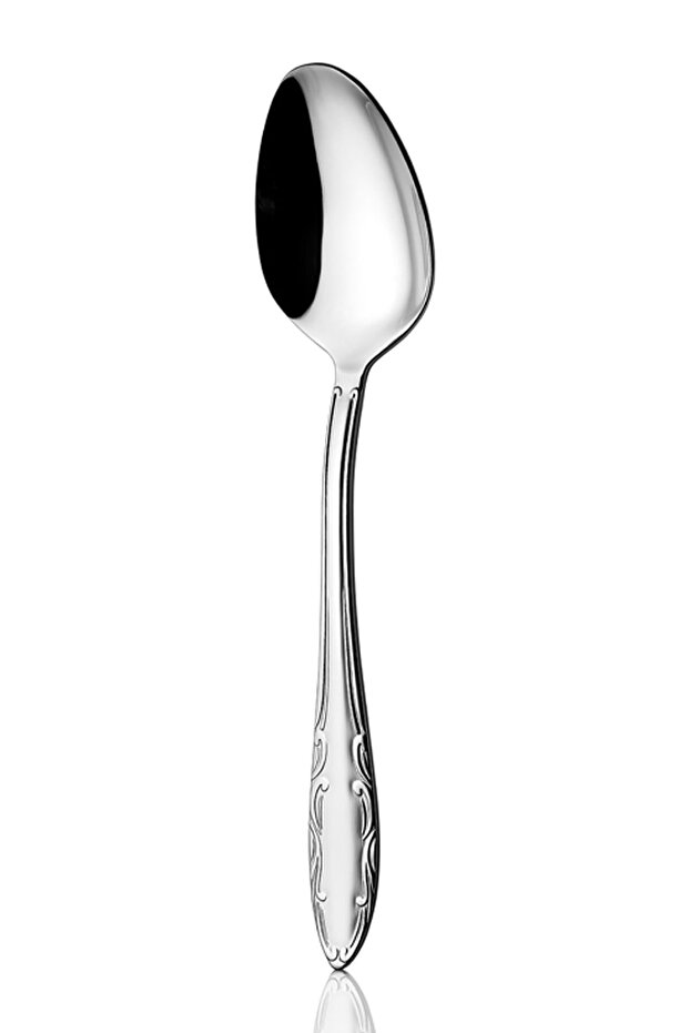 Hürrem Vintage 12 Pieces Dessert Spoons 18/10 Stainless Steel 2 mm