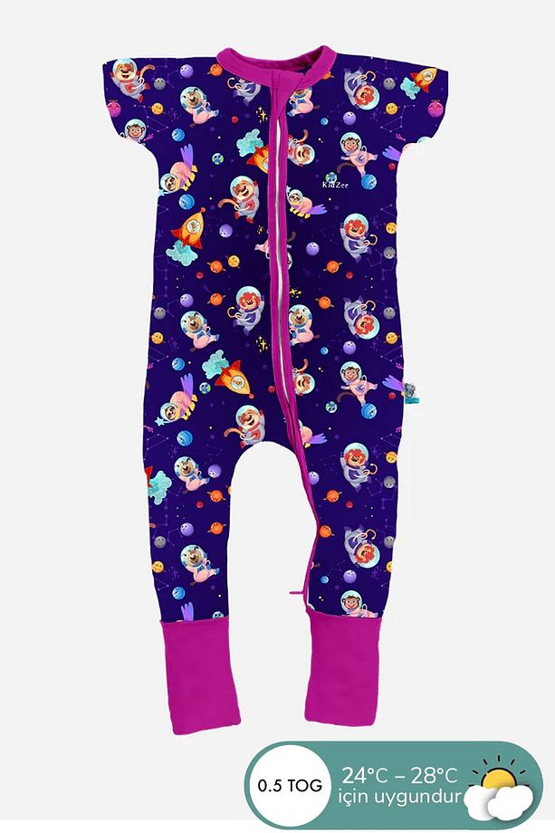 Kısa Kollu Uyku Tulumu 0.5 TOG Crazy Space Zee-Suit - 1