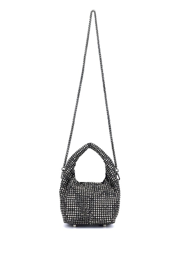 STONE-EMBELLISHED HAND AND SHOULDER BAG
