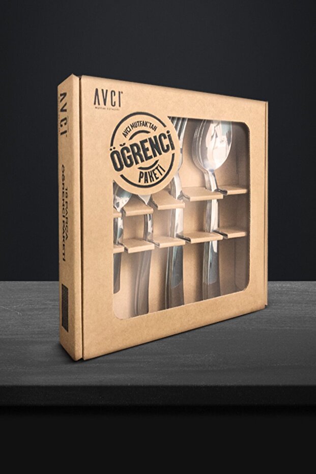 مجموعة مكونة من 18 قطعة شوكة وملعقة للطلاب - 1