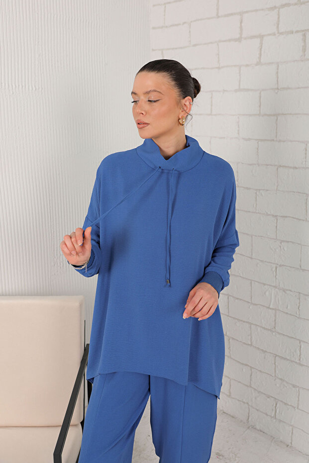 طقم تونيك أساسي نيلي - 32-2207 - 4