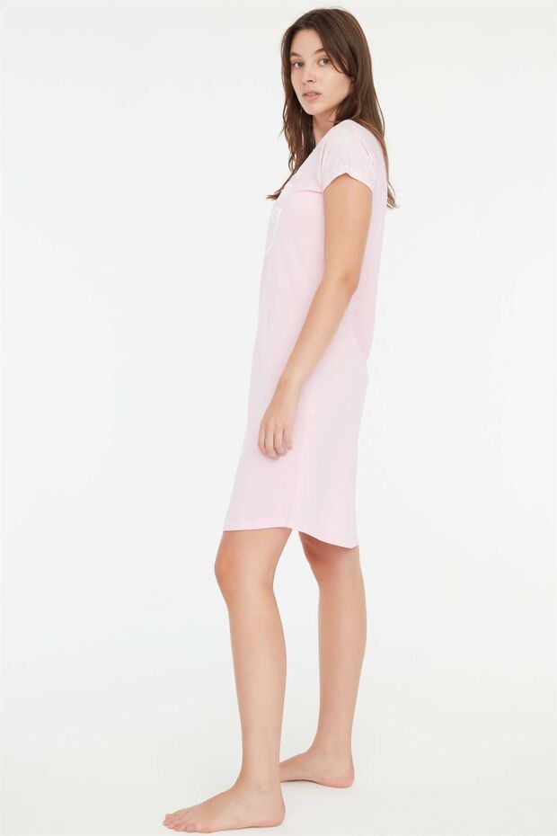 - Kadın Pembe Elbise - 2