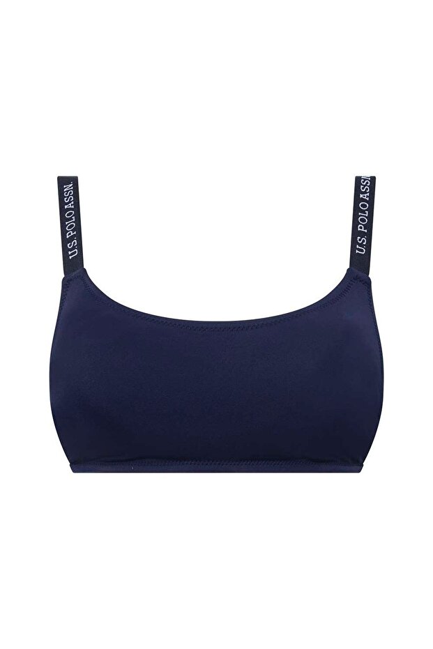 Women's Navy Blue Thin Strap Bikini Top