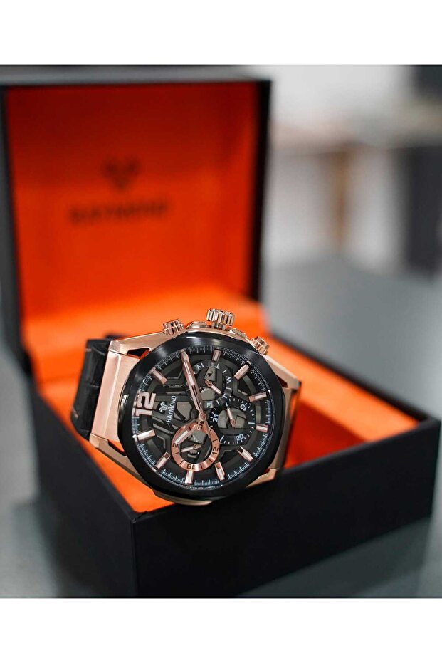 Men's Leather Wristwatch - Stylish and Comfortable