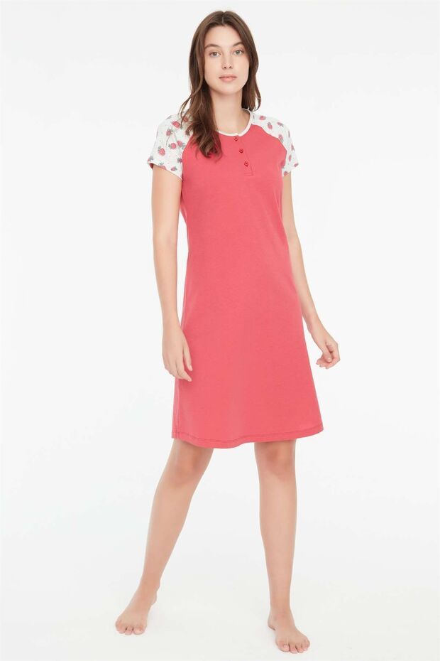 Rochie de damă cu model căpșuni - 1