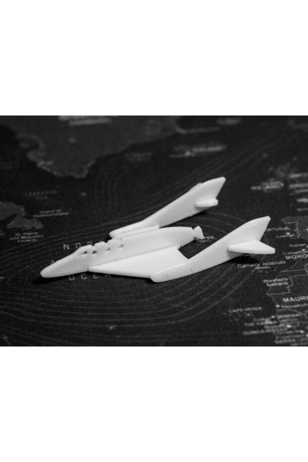 Double Wing Spaceship Model Kit Card - 2