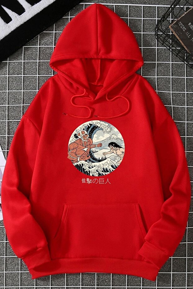 Unisex Kanagawa Oki Nami Ura Printed Sweatshirt