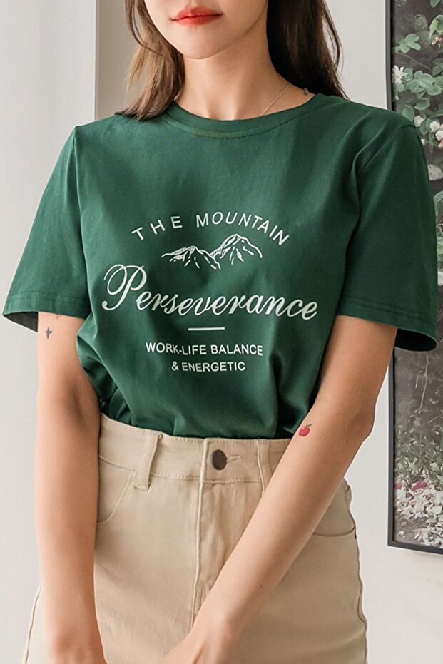 Unisex The Mountain Printed Design T-shirt