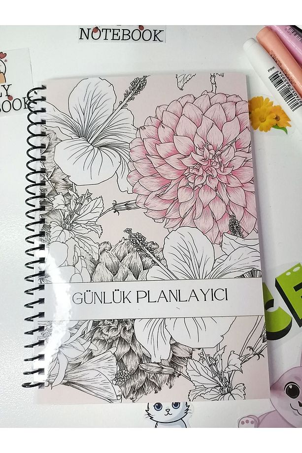 Günlük Planlayıcı Defter,120 Sayfa,a5,flower - 2