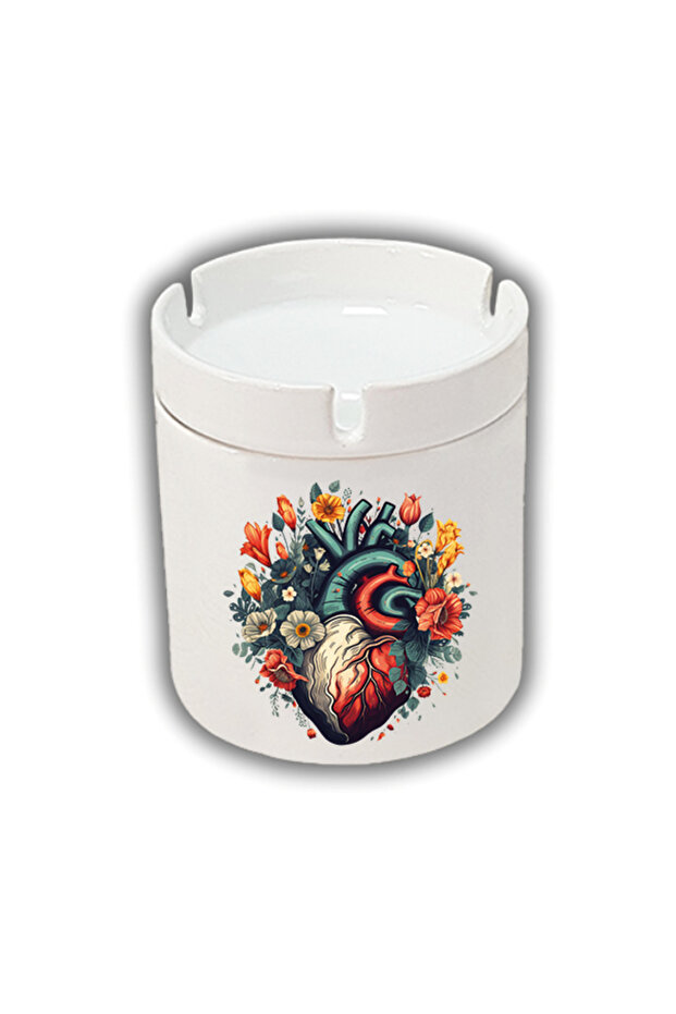 Heart and Flower Shaped Ashtray