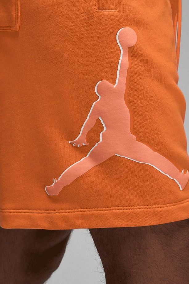 Jordan Essentials Fleece Jumpman Logolu Erkek Turuncu Şort - 6