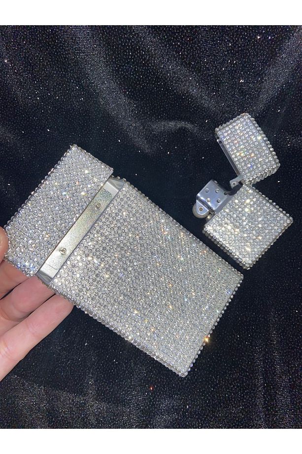 Slender Sigara Kutusu Ve Zippo Çakmak Touch Blue - 3
