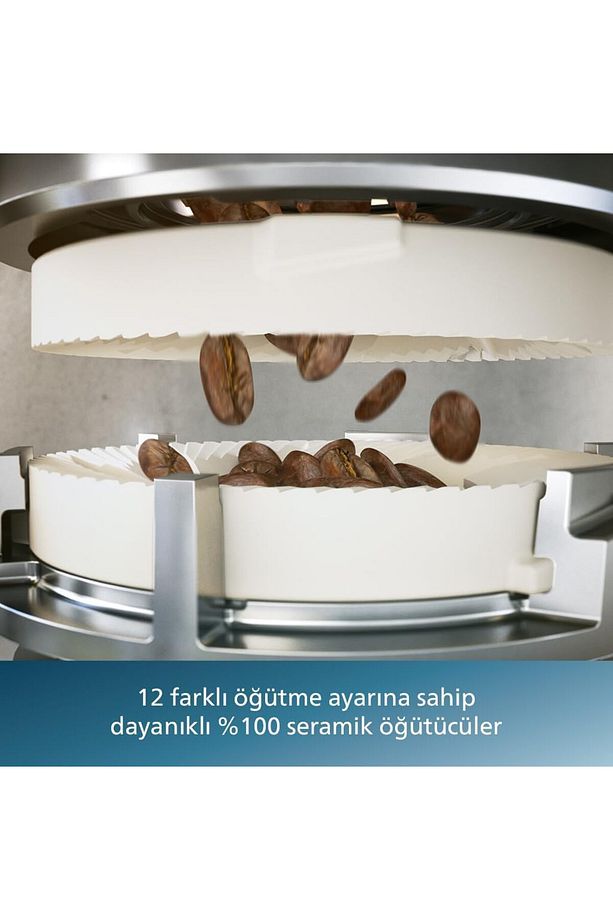 20 Sıcak ve Soğuk İçecek, Tam Otomatik LatteGo Espresso Aromatik Kahve,  Siyah Krom - 3