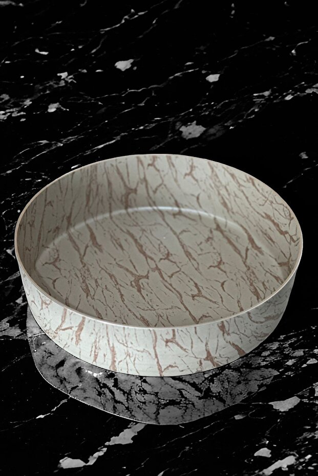 Light Brown Deep Granite Oven Tray 32 Cm.